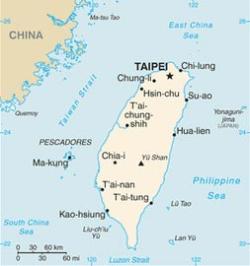 Map of Taiwan