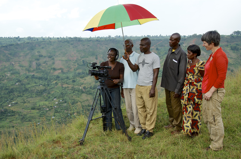 Most of the local informants featured in the videos had never participated in a film before. To put them at ease, the filmmakers would start each new film by discussing the scenario with the participants. Some of them even got to try their hand at filming.