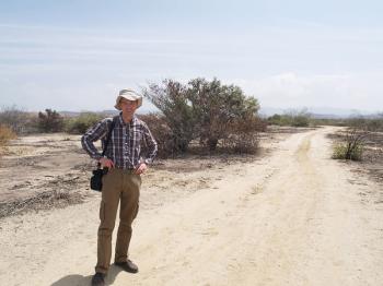 Semi-arid environment in which organic bananas are grown in Peru.