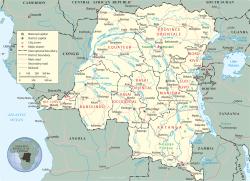 Map of the Democratic Republic of Congo (source: www.geographicguide.com)