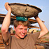 Briquettes made from banana peels